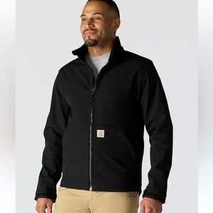 Carhartt Black Zip-Up Jacket Rain Defender